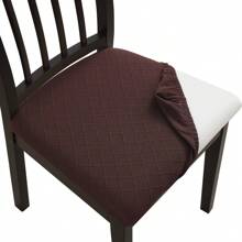 1pc Waterproof Dining Chair Cover, Stretch Jacquard Removable And Washable Chair Protector Cover, Suitable For Kitchen, Hotel, Restaurant Home Decor