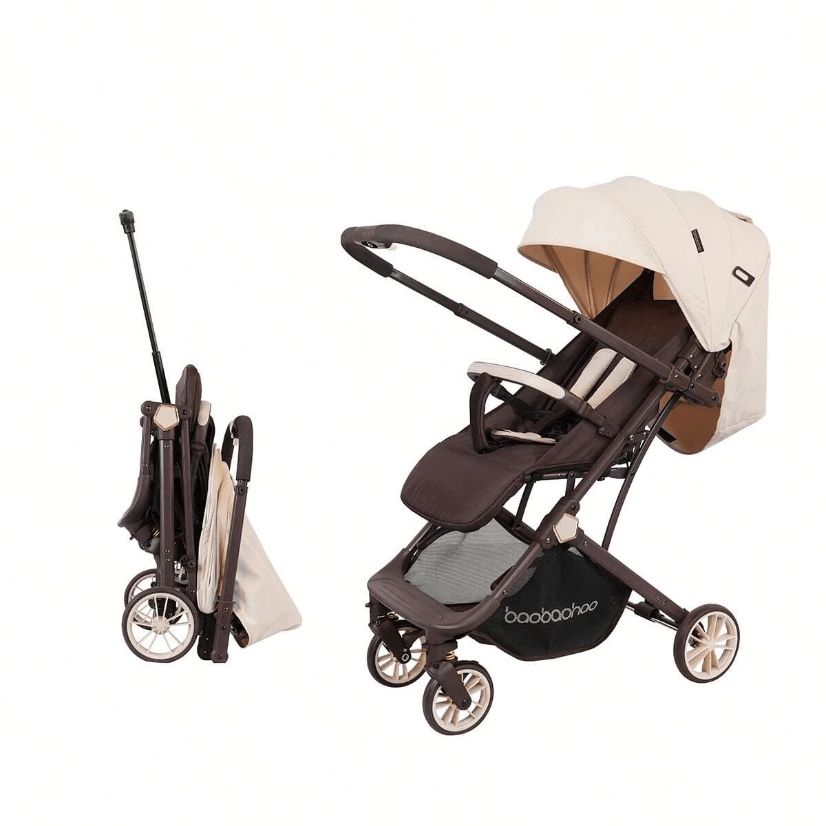 High Landscape,One Touch Quick-Foldable, Portable Baby Toddler Stroller(Can Be Turned Into A Suitcase To Drag),Anti-Skid Wheel With Large Capaity Basket, Essential For Travel