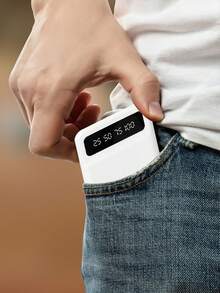 Cargador portátil, power bank de emergencia, 10000MAH, con cuatro cables de carga desmontables, con pantalla LED y luz LED, compatible con Apple y Android, - Multicolor - Ver 10