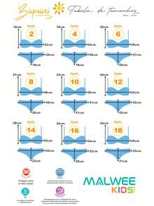 Malwee Kids Pink Girls' Bikini, Long Sleeve Summer, With UV 50+ Protection, Malwee Heart Print - 粉色 - 查看 4