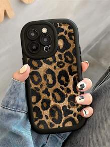 Ốp lưng điện thoại silicon mềm chống sốc họa tiết da báo mờ tối giản tương thích với iPhone 16 Pro Max/16/16 Pro/16 Plus/15/15 Pro Max/15 Pro/15 Plus/11/12/13/14 Pro Max/XS/XR/11 Pro/11 Pro Max/12 Pro/12 Pro Max/13 Pro/13 Pro Max/14 Pro/14 Pro Max/14 Plus - họa tiết da báo đen - Xem 2