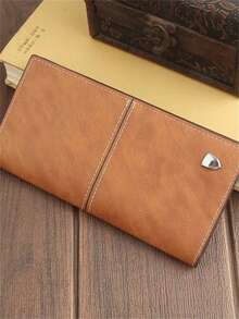 1 件男士长款钱包，复古简约超薄钱包，带多个卡槽，适合农历新年、情人节、春夏季假期旅行礼物 - 彩色 - 查看 10