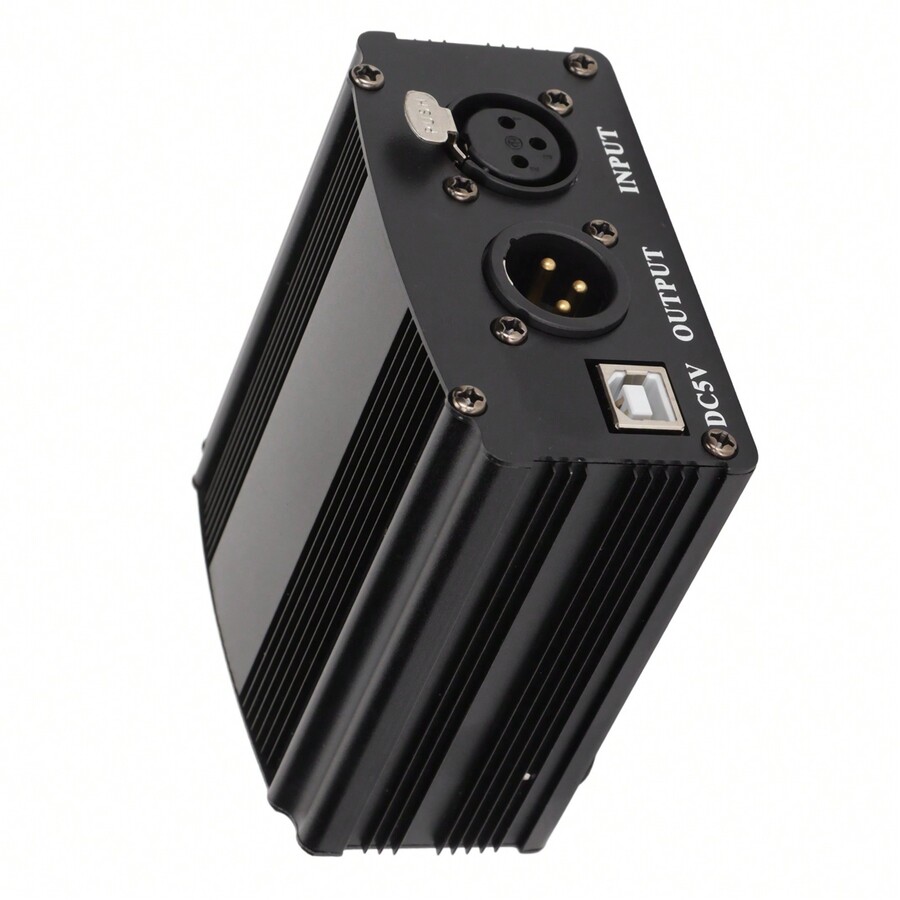 Phantom Power Supply, 48V 1 Channel Phantom Power Supply With 3 Pin XLR