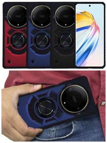 FUNDA ANILLO USO RUDO O CON CLIP PARA HONOR X9B HONOR MAGIC 6 LITE - Rojo - Ver 5