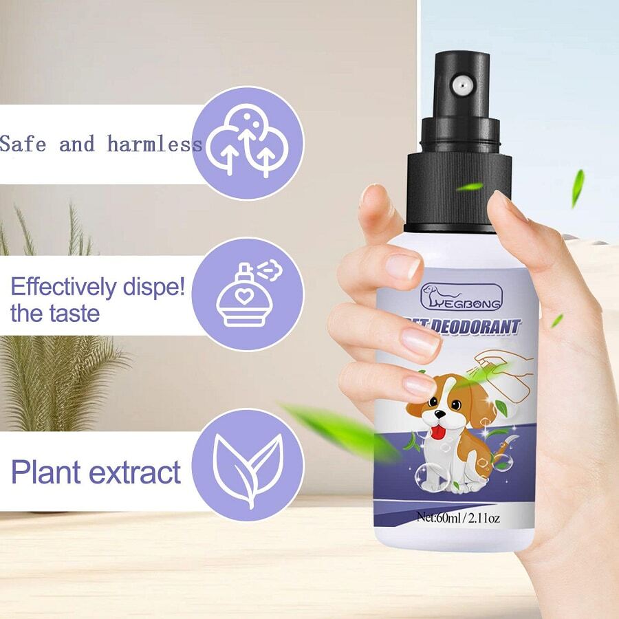 1pc Pet Odor Eliminator Spray, Removes Urine, Feces, And Body Odor