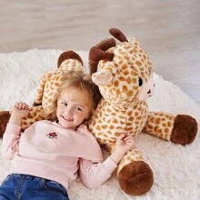 IKASA Large Giraffe Stuffed Animal Plush Toys,Soft Toy 30" Giant Cute Huge Big Size Jumbo Kawaii Fluffy Plushy Fat Oversized Plushie,Gifts For Kids - Yellow - View 5