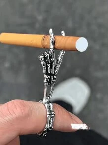 1 cái Giá đỡ thuốc lá kẹp ngón tay kẹp thuốc lá không làm ố ngón tay kẹp thuốc lá - Nhiều màu - Xem 1