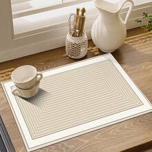 1 件几何印花餐垫、咖啡机防溅垫、家用厨房橱柜排水垫、厨房用品、吸水垫、宠物垫、家用厨房配件 - 彩色 - 查看 8