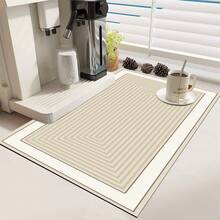 1 件几何印花餐垫、咖啡机防溅垫、家用厨房橱柜排水垫、厨房用品、吸水垫、宠物垫、家用厨房配件 - 彩色 - 查看 7