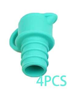 1/4件装硅胶红酒塞 葡萄酒保鲜密封塞 红酒瓶塞 防漏 家用瓶塞 香槟塞 调味瓶塞 密封盖 配件 - 彩色 - 查看 11