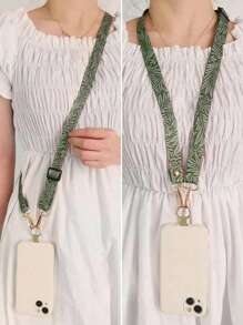 Painted Crossbody Cell Phone Lanyard Strap Adjustable Neck Hanging Rope With Gasket Clip Anti-Lost Universal Phone Case Lanyards