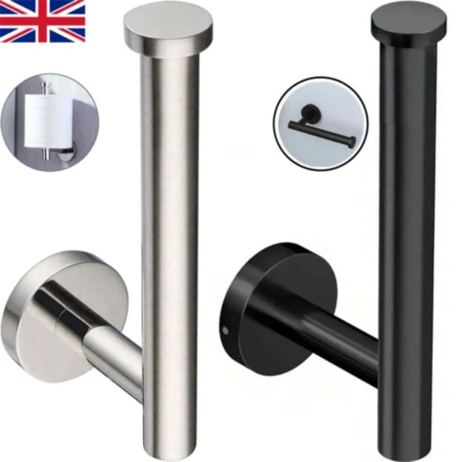 Wall Mounted Toilet Roll Holder Tissue Paper Stand Bathroom Bar Square