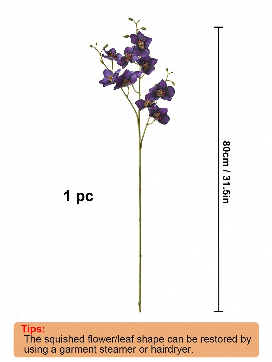 1 Branch Artificial Flowers Real Touch Silk Phalaenopsis Orchid Flowers