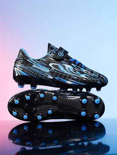 1 par All Seasons barn/barn fotboll/fotbollstränare, halkfria och hållbara, med krok- och öglestängning, lämpliga för daglig träning och tävling