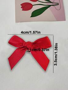 20 PCS Trang trí Giáng sinh Mini Bow Đồ trang trí Mặt dây chuyền, Đồ trang trí cây thông Noel - Nhiều màu - Xem 8