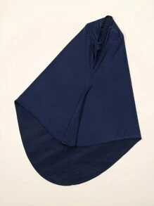 1 pieza Hiyab musulmán de mujer a rayas con strass, pañuelo de cabeza versátil y casual, apto para vacaciones, uso diario y compras
