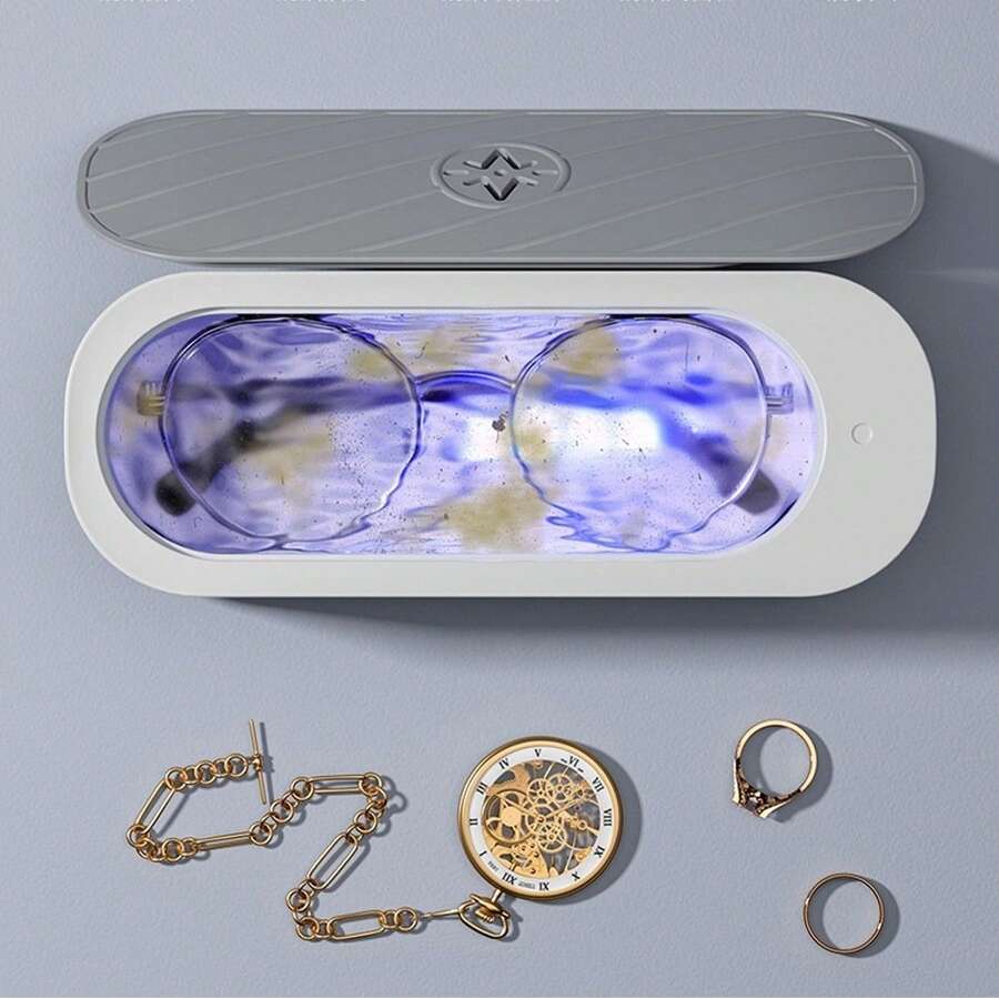 TOEDO Máy làm sạch siêu âm 45000Hz đa chức năng rung tần số cao Máy rửa đồ trang sức Kính Đồng hồ Răng giả Máy làm sạch - Nhiều màu - Xem 1