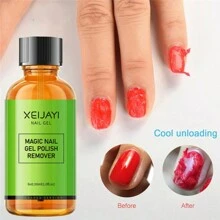 XEIJAYI زجاجتان 30 مل منزيل طلاء الأظافر السريع المفعول، مناسب لإزالة طبقات المانيكير، شبه دائم - شفاف - مشاهدة 4