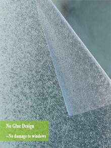 Phim cửa sổ riêng tư, Phim cửa kính trang trí, Phim cách nhiệt cửa sổ tĩnh điện, Không keo dán, có thể tháo rời, Chống tia UV để trang trí nhà và văn phòng - trắng - Xem 5