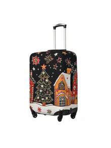 定制照片行李箱套和标签、个性化宠物照片徽标行李箱套、定制行李箱包装行李箱保护套、蜜月礼物 - 彩色 - 查看 3