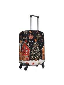 定制照片行李箱套和标签、个性化宠物照片徽标行李箱套、定制行李箱包装行李箱保护套、蜜月礼物 - 彩色 - 查看 4