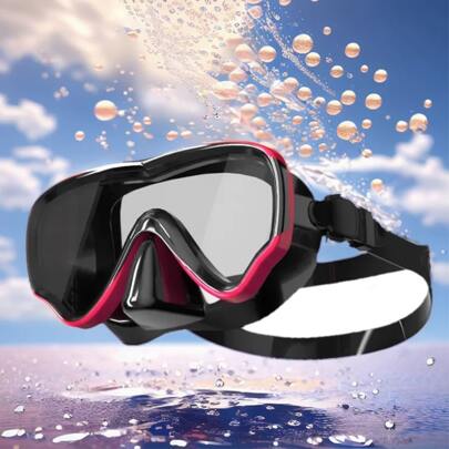 Adult Diving Mask - Tempered One-Piece Mask, Protective Anti-Fog Anti-Water For Outdoor Sports, Water Activities, Swimming, Beach Essentials, Beach Accessories, Pool Float