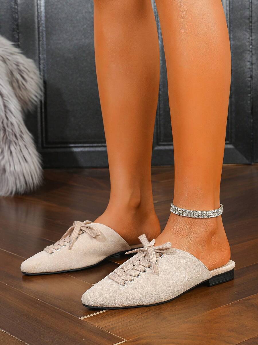 Women Square Toe Flat Loafers, 2024 New Autumn Winter Casual Soft