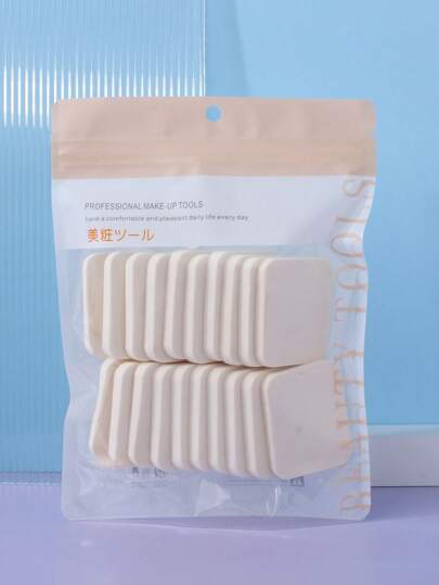 Round & Square Makeup Sponge Puff, Latex Powder Puff Suitable For Dry & Wet Use, Perfect For Foundation, BB Cream, Concealer And Facial Cosmetics,Cheap,Stocking Stuffers,Makeup,Makeup Tools,Cheap Stuff,Gifts,Gifts For Women,Christmas Gifts