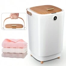 28L Large Capacity Towel Warmers, Luxury Portable Bucket Towel Warmer For Bathroom With 15/30/45/60 Timing & Overheat Protection Fits Up To Three 70"X80" Oversized Towels