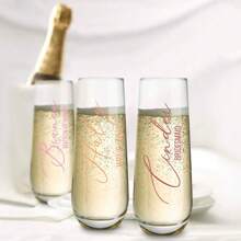 Ly phù dâu, Ly cá nhân hóa, Quà tặng tùy chỉnh, Phù dâu, Ly cô dâu, Phù dâu danh dự, Ly sâm panh, Quà tặng cá nhân hóa, Ý tưởng quà tặng, Ly sâm panh cá nhân hóa - Ly sâm panh không chân cho tiệc cưới - Quà tặng cho ý tưởng cầu hôn phù dâu, Không thấm nước, Chống nấm mốc Phong cách, Đáng yêu, Chất lượng cao Tùy chỉnh, Cá nhân hóa, Quà tặng lý tưởng độc đáo cho bạn trai, bạn gái, Bố, Mẹ, Gia đình, Bạn bè, Con trai, Con gái, Học sinh, Trẻ em cho ngày kỷ niệm, Sinh nhật Trường học, Văn phòng, Nhà riêng - ly sâm panh - Xem 3