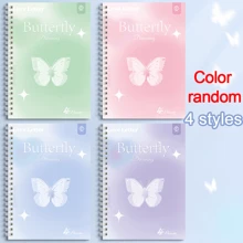 4 Packs A5 Spiral Notebooks With Double Coil - 120 Pages Each, Elegant Love Letter & Butterfly Design, Lined Paper Journals, Color Random, Ideal For Gift, Girls' Diary, Office Or School Supplies, Back To School Gifts - Multicolor - View 11
