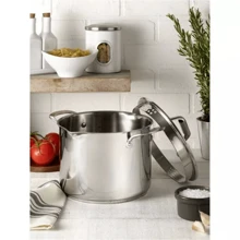 6qt Stock Pot With Lid, Simply Cook Stainless Steel Cookware - Silver - View 1