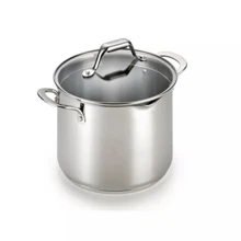 6qt Stock Pot With Lid, Simply Cook Stainless Steel Cookware - Silver - View 4