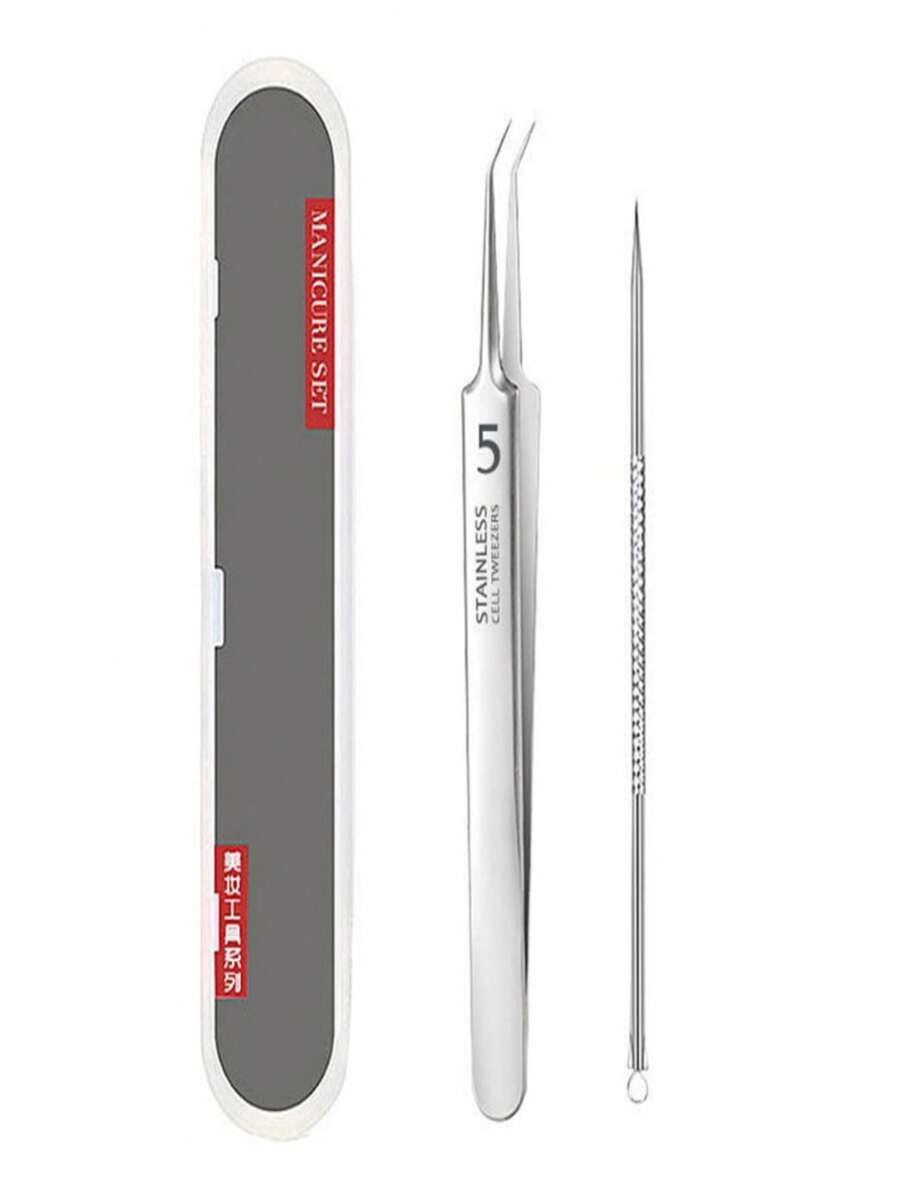 Blackhead Removal Tweezers Stainless Steel Tools Effective Comedones