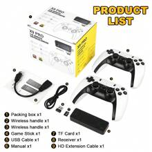X9 PRO Arcade Gaming Console 50+ Simulators 128G Built-In 42000+ Games, 256GB 50000+Games 4K HD Nostalgia Plug & Play Retro Video Gaming Stick With Dual 2.4G Wireless Controller - X9 PRO - View 10