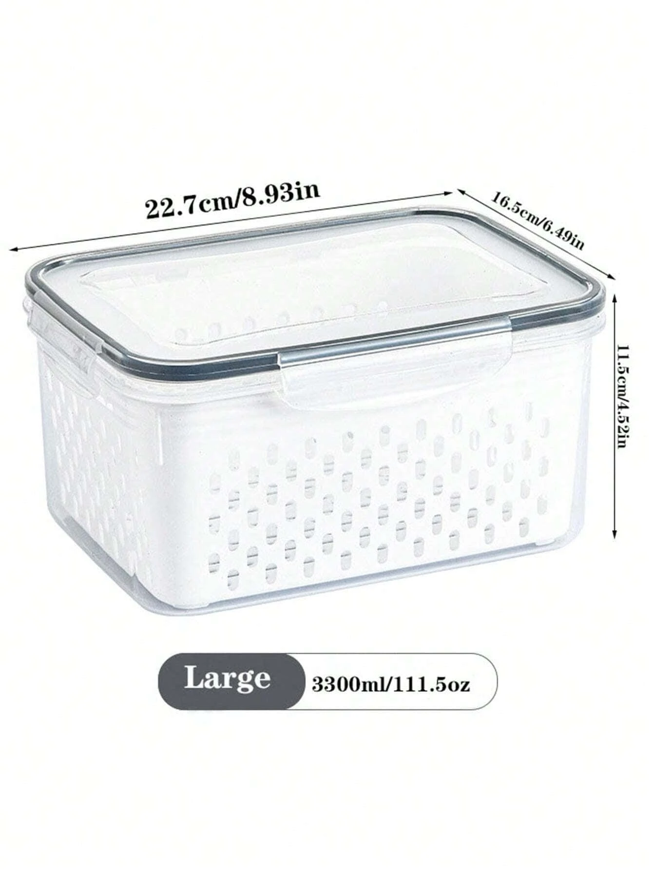 1pc 3 Sizes Fridge Storage Boxes, Sealed Refrigerator Containers With