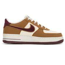 Nike 女款 AIR FORCE 1 LV83 BG 运动鞋户外舒适轻便休闲鞋 FN4731 - 淺英國褐/鮮亮勃根地酒紅/椰奶色 - 查看 1