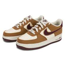 Nike 女款 AIR FORCE 1 LV83 BG 运动鞋户外舒适轻便休闲鞋 FN4731 - 淺英國褐/鮮亮勃根地酒紅/椰奶色 - 查看 4