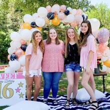 Kit de Arco de Balões com Suporte de Mesa Ajustável de 120cm a 180cm para Decorações de Festa, Casamento, Aniversário, Formatura, Ação de Graças, Natal