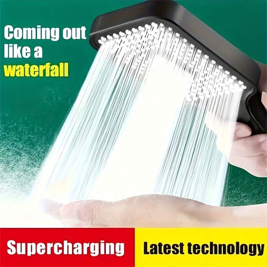 Vòi sen cầm tay áp suất cao cỡ lớn - Lưu lượng nước mạnh, lắp đặt dễ dàng, cải thiện phòng tắm - Nhiều màu - Xem 1