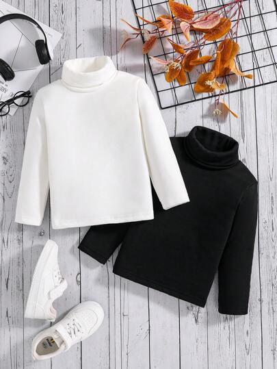 2 件套 男童纯色 Polo 领 T 恤