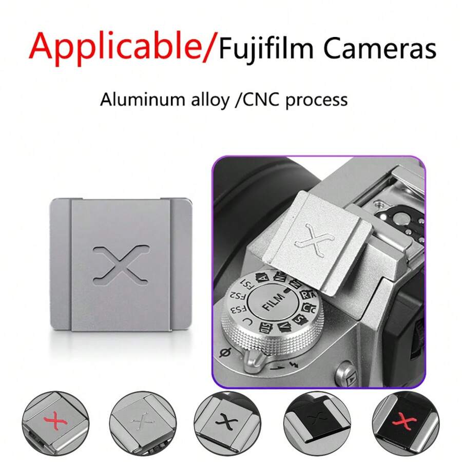 Fujifilm XS20 XT50 XE4 Micro Single Hot Boot Dust Cover Acessórios para a câmera Metal Hot Boot Cover