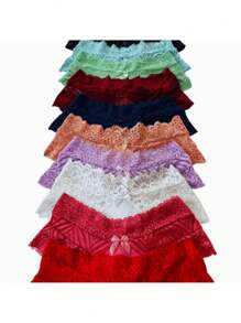 Double String Panties Kit Sexy Lace Women's Lingerie Comfortable Thong No Brand Adult - 彩色 - 查看 2