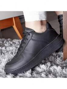 Women's Casual Sneakers Modern Super Comfortable Stylish Versatile Fashion Blogger Shoes - 黑色 - 查看 2