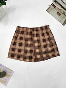 4 piezas de calzoncillos tipo bóxer para hombres con estampado de cuadros, cintura elástica, shorts informales transpirables, multicolor