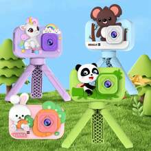 2.4" Stand Camera, 48MP Dual Lens High Definition Cartoon Camera For Photos & Videos, Mini Compact Camera