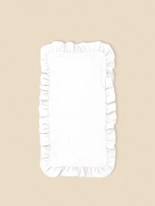 4 件装婴儿平纹细布喂奶拍嗝巾，多功能拍嗝巾、擦奶巾和吸汗巾 - 白色 - 查看 3