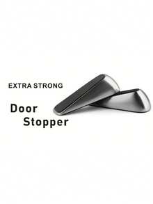 1pc Heavy Duty Metal Door Stopper, Floor Bottom Door Wedge, Door Sweep, Cast Iron Door Stoppers Chock, Solid Heavy Duty Door Stopper For Carpeted Floors, Weatherproof Anti-Slip Top Door Stop - Multicolor - View 8