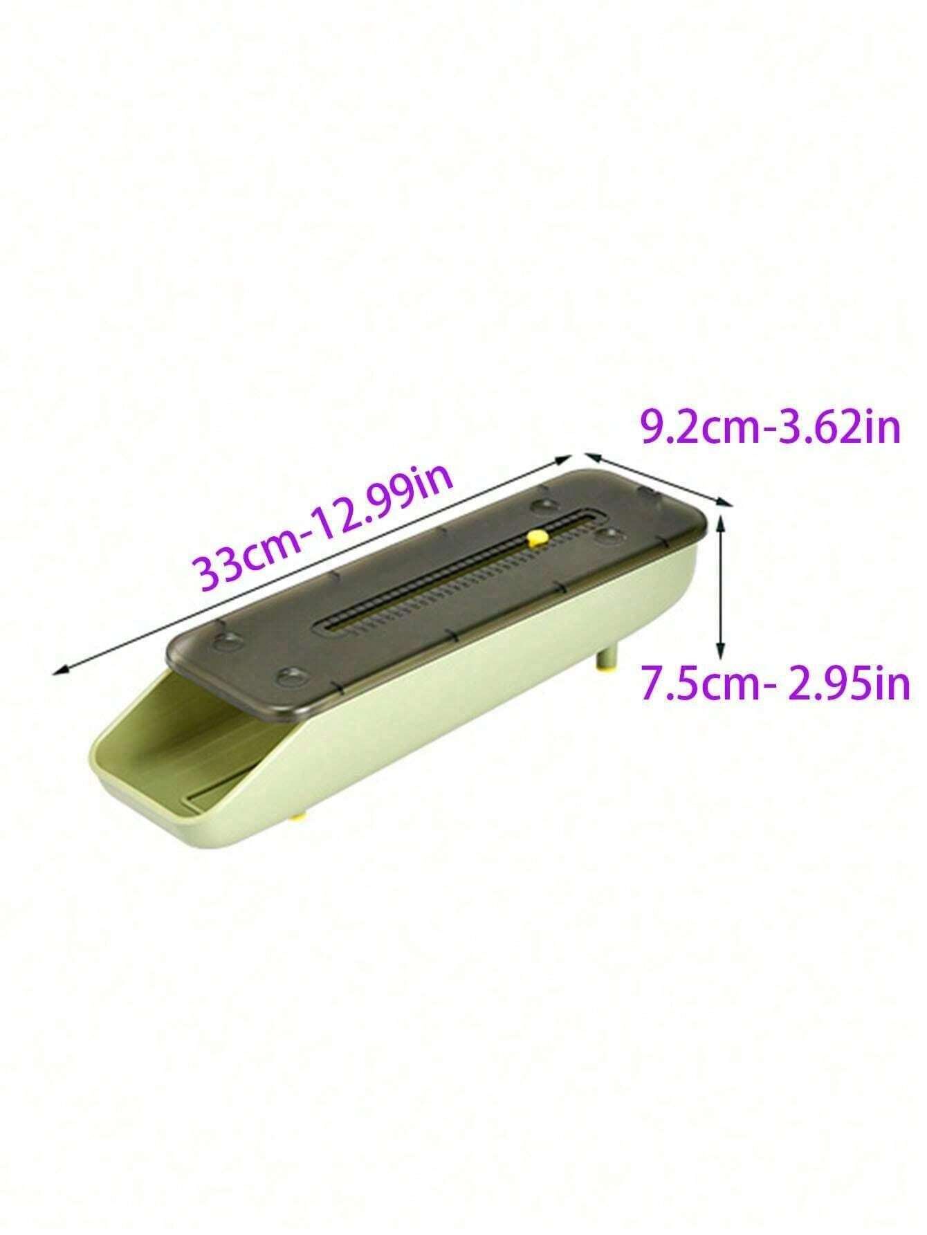 1pc Luxury Drawer Style Egg Storage Box, Transparent Egg Holder For