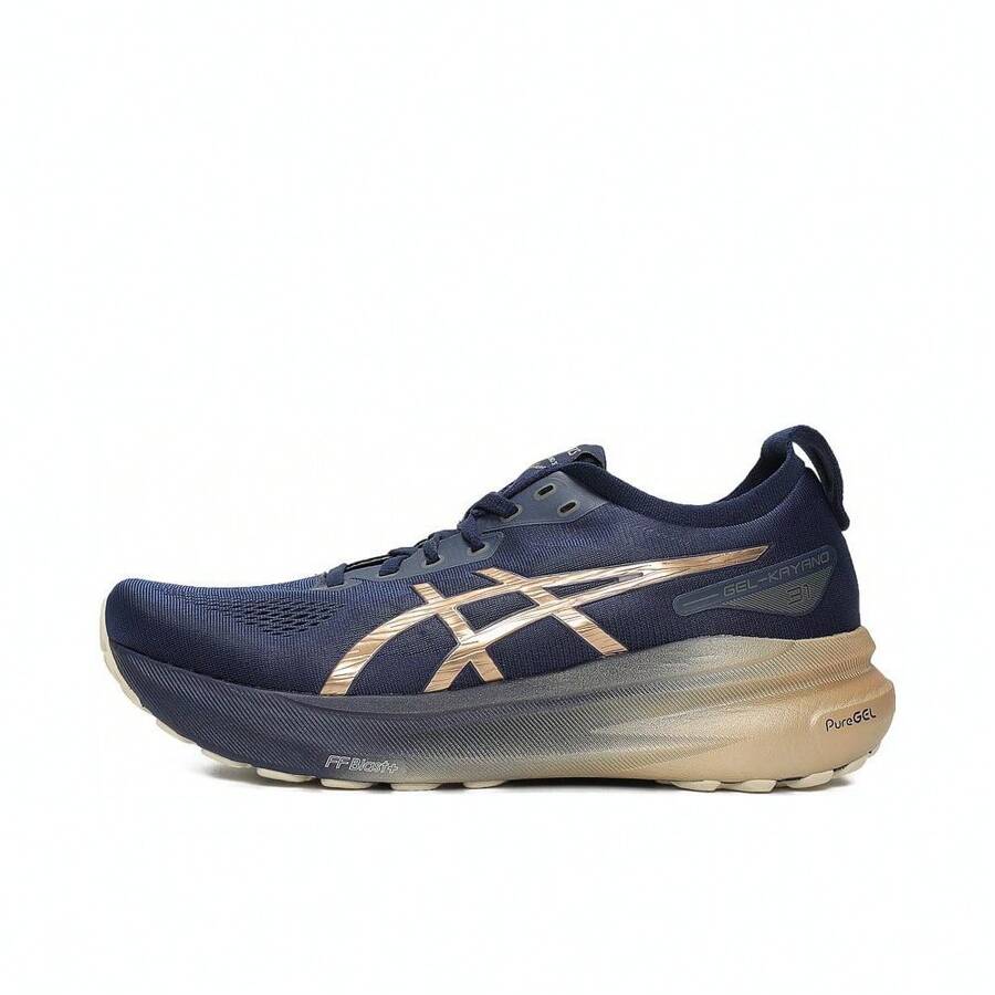 Asics 2024 男式 GEL-KAYANO 31 PLATINUM 跑步鞋中帮 1011B950-400 - 藍色 - 查看 1